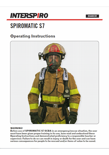 Firefighting user manual: 31440C S7 operating instruction