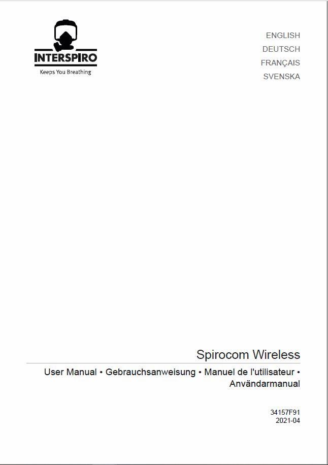 Firefighting user manual: 34157F - Spirocom WIRELESS