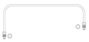 Cross over tube w gasket