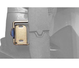 SpiroCom quick attachment, mounted on face mask